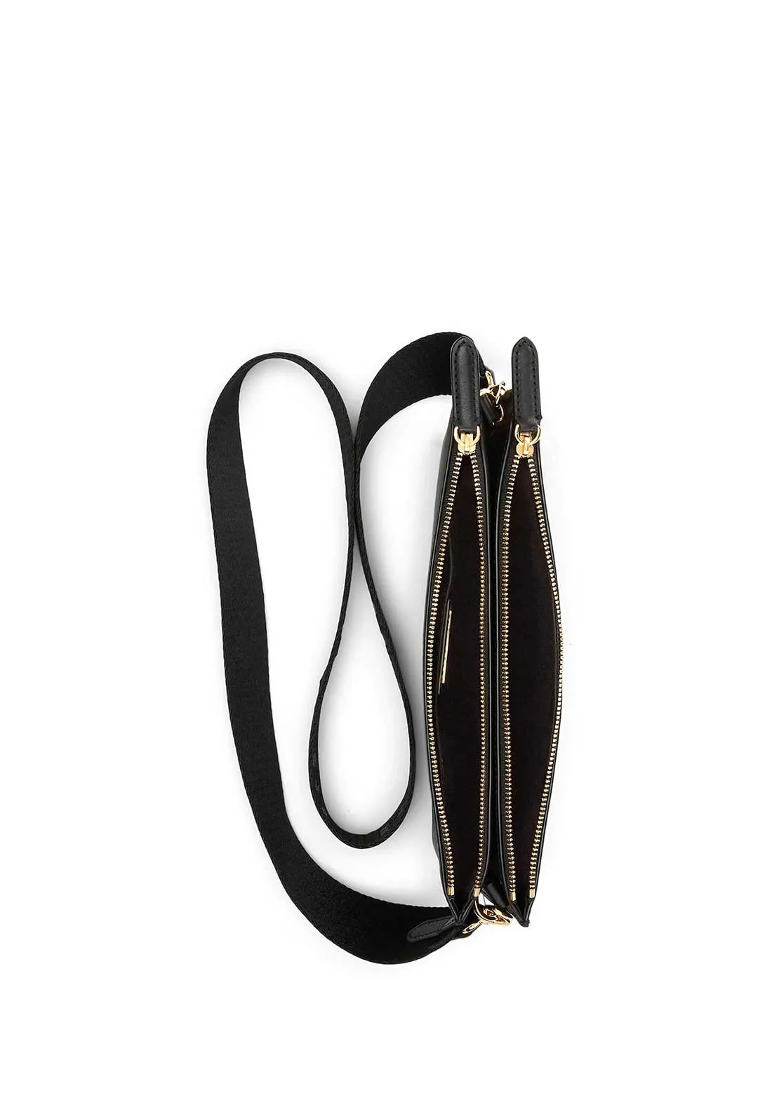 Ralph Lauren Landyn Leather Crossbody, Black