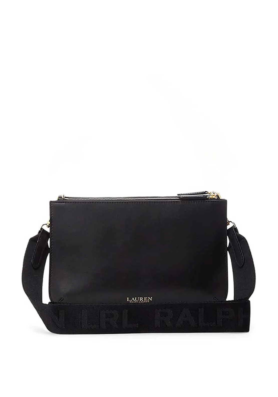 Ralph Lauren Landyn Leather Crossbody, Black