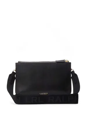 Ralph Lauren Landyn Leather Crossbody, Black
