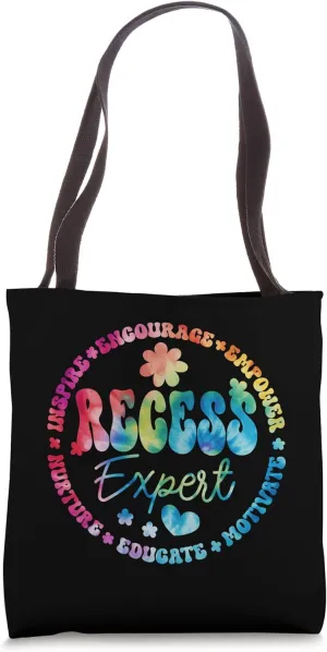 Recess Expert Squad Teachers Students Monitor Back to School Tote Bag