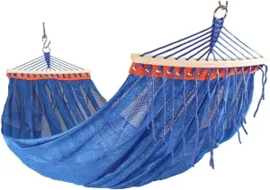 Recreation Mesh Breathable Hammock Outdoor Hammock Rollover Prevention Bedroom Camping Cotton Fabric Canvas Leisure Hanging Chair Gifts for Hikers