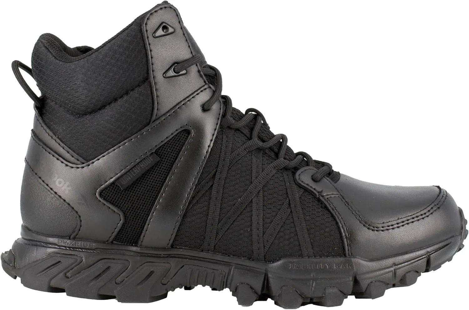 Reebok Men's Rb3450 Trailgrip 6" Tactical Waterproof Soft Toe Boot Black Work & Safety