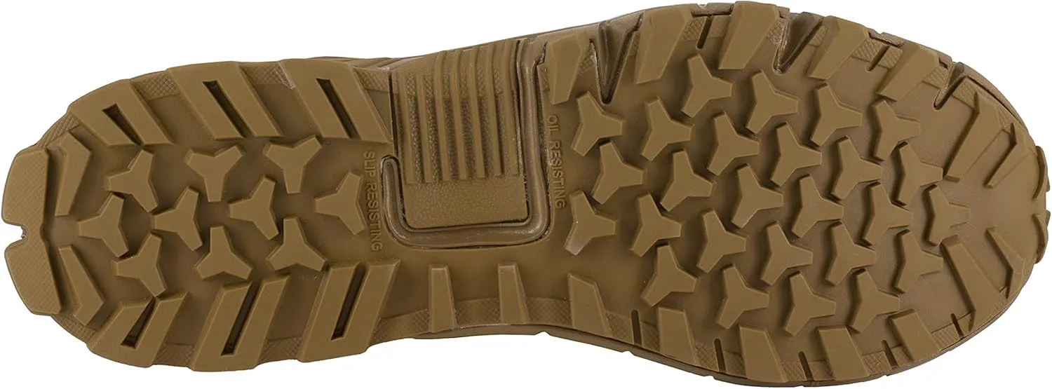 Reebok Men's Trailgrip Safety Toe 8" Tactical Boot with Side Zipper Military