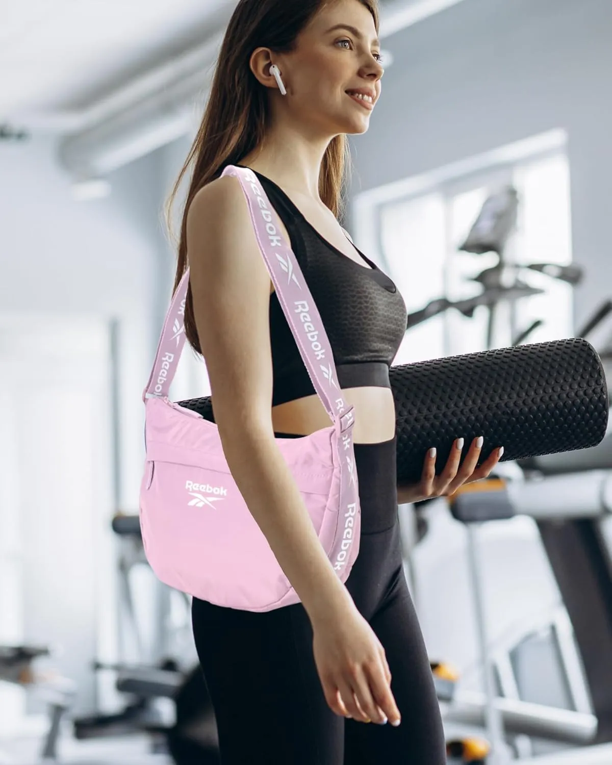 Reebok Women's Crossbody Bag - Stylish Lightweight Nylon Quilted and Non-Quilted Everyday Sling Bags for Women