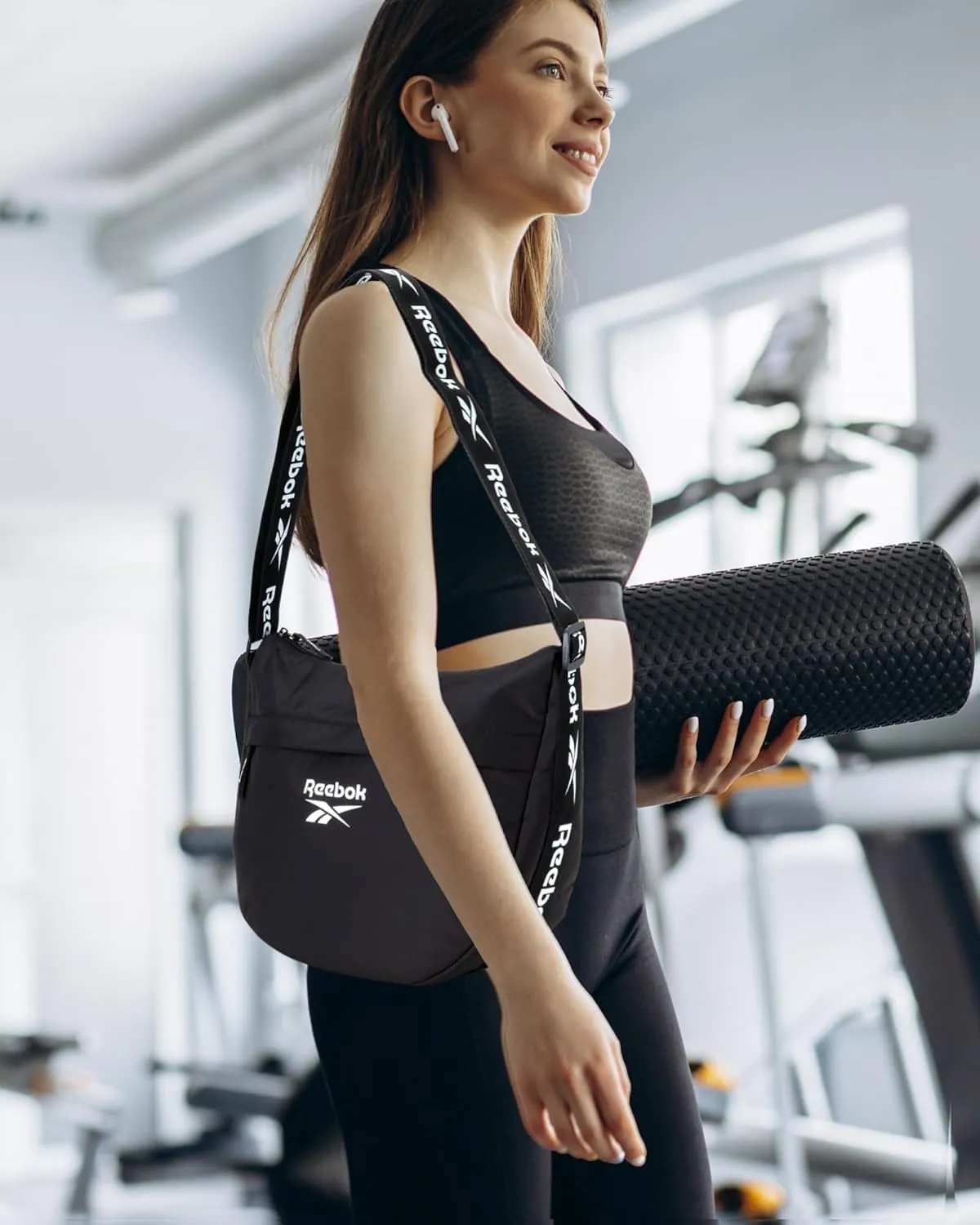 Reebok Women's Crossbody Bag - Stylish Lightweight Nylon Quilted and Non-Quilted Everyday Sling Bags for Women