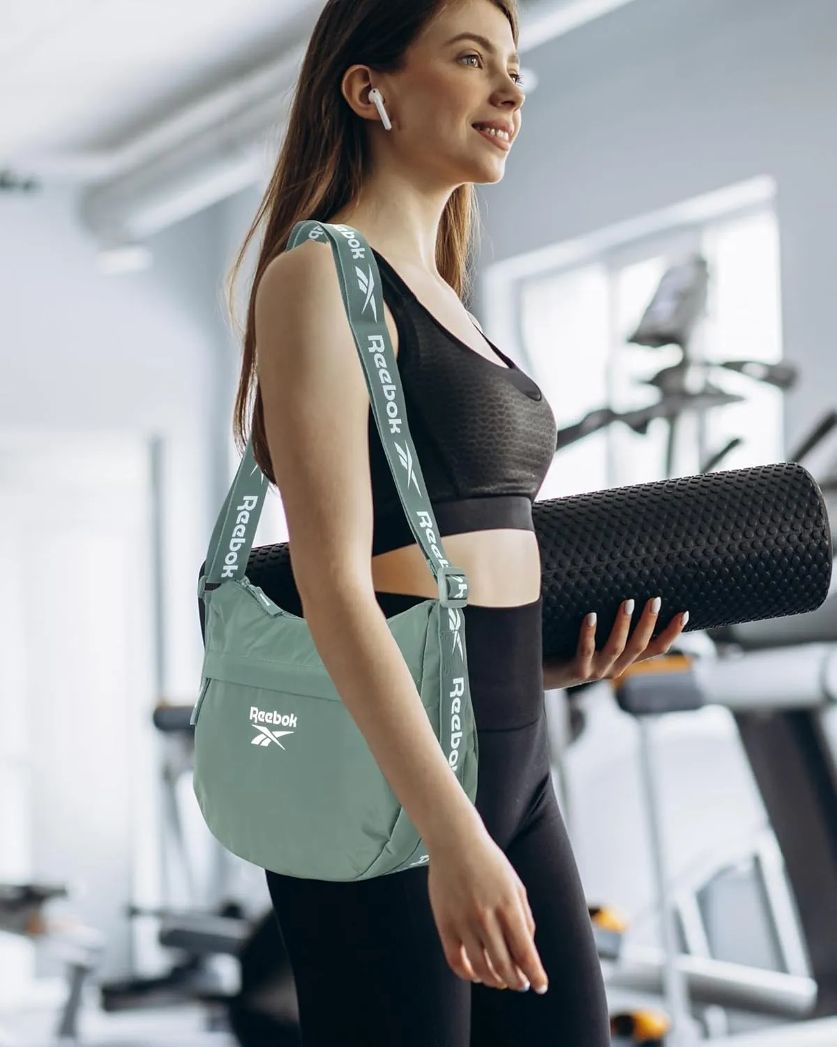 Reebok Women's Crossbody Bag - Stylish Lightweight Nylon Quilted and Non-Quilted Everyday Sling Bags for Women