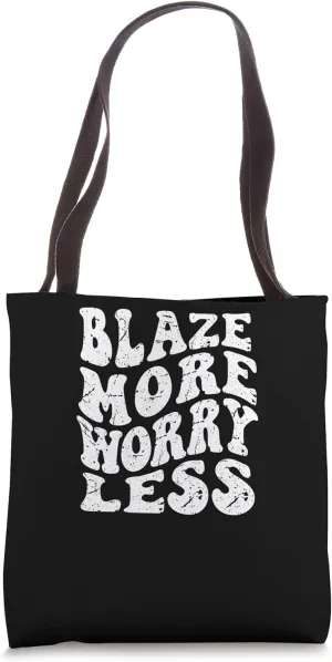 Retro Groovy Blaze Blaze Marijuana Weed Lover Tote Bag