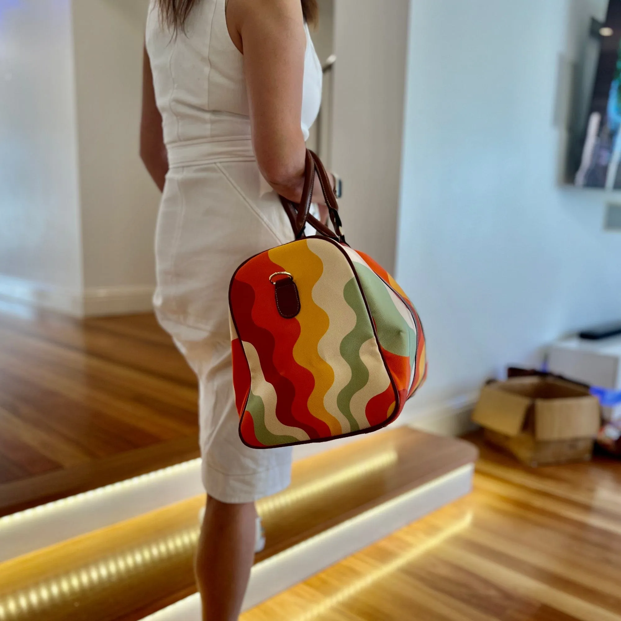 Retro Groovy Vibes | Travel Duffle Bag