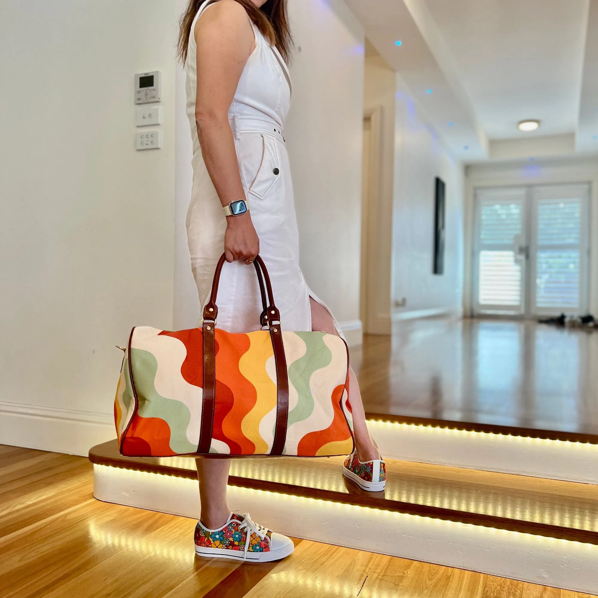 Retro Groovy Vibes | Travel Duffle Bag