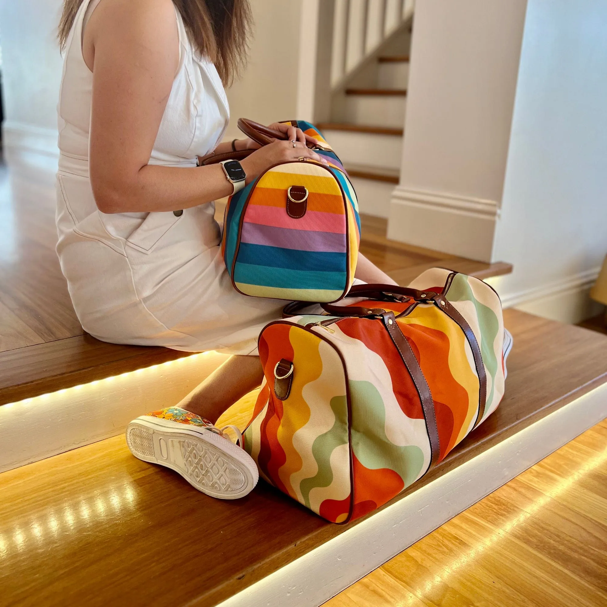 Retro Groovy Vibes | Travel Duffle Bag