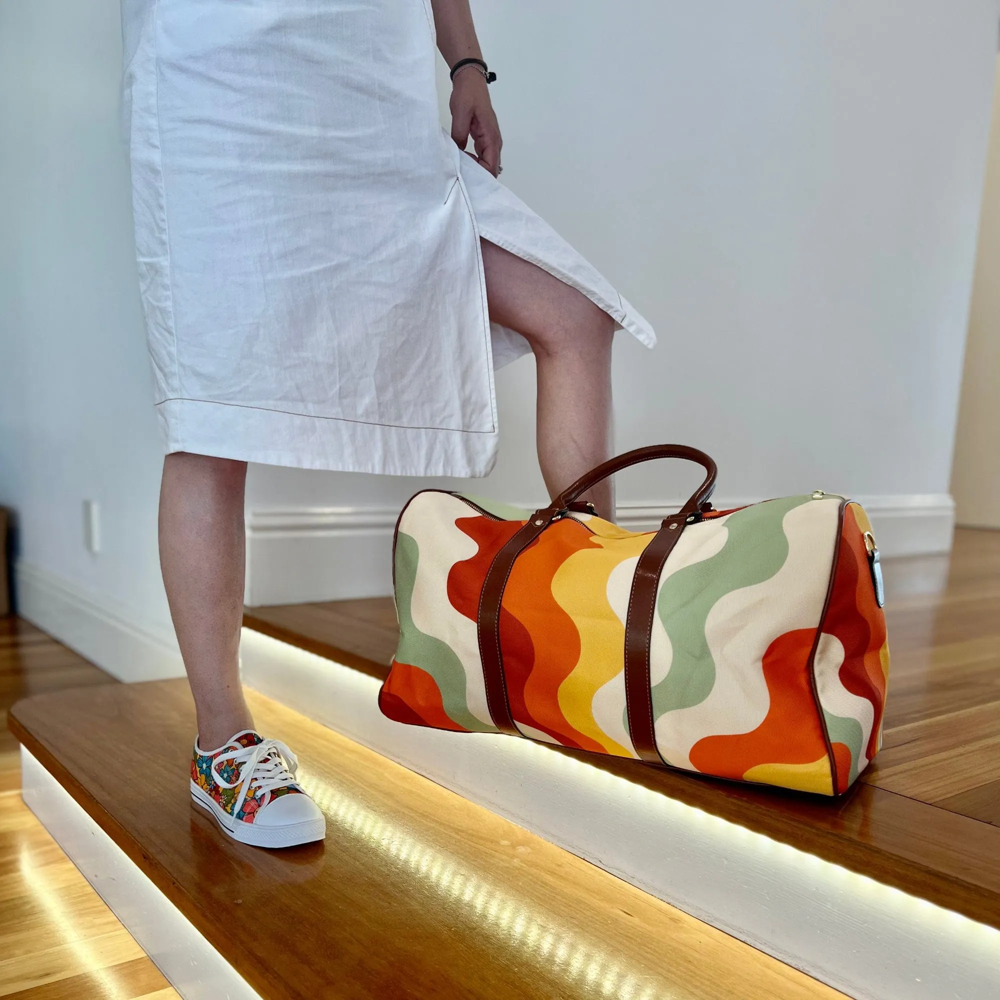 Retro Groovy Vibes | Travel Duffle Bag