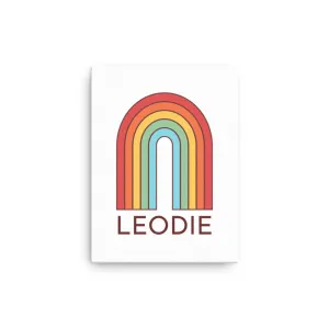 Retro Rainbow Thin Canvas Print