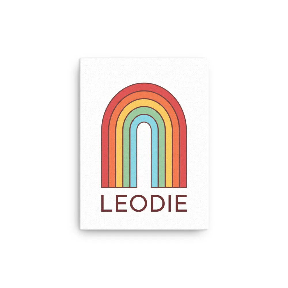 Retro Rainbow Thin Canvas Print