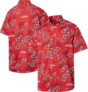 Reyn Spooner Men's Red Atlanta Falcons Kekai Button-Up Shirt, Large