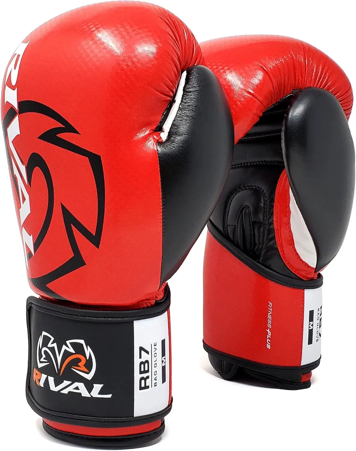 RIVAL Boxing RB7 Fitness Plus Bag Gloves, Ergo Strap System and High-Density Layered Padding for Heavy Bag and Mitt Work