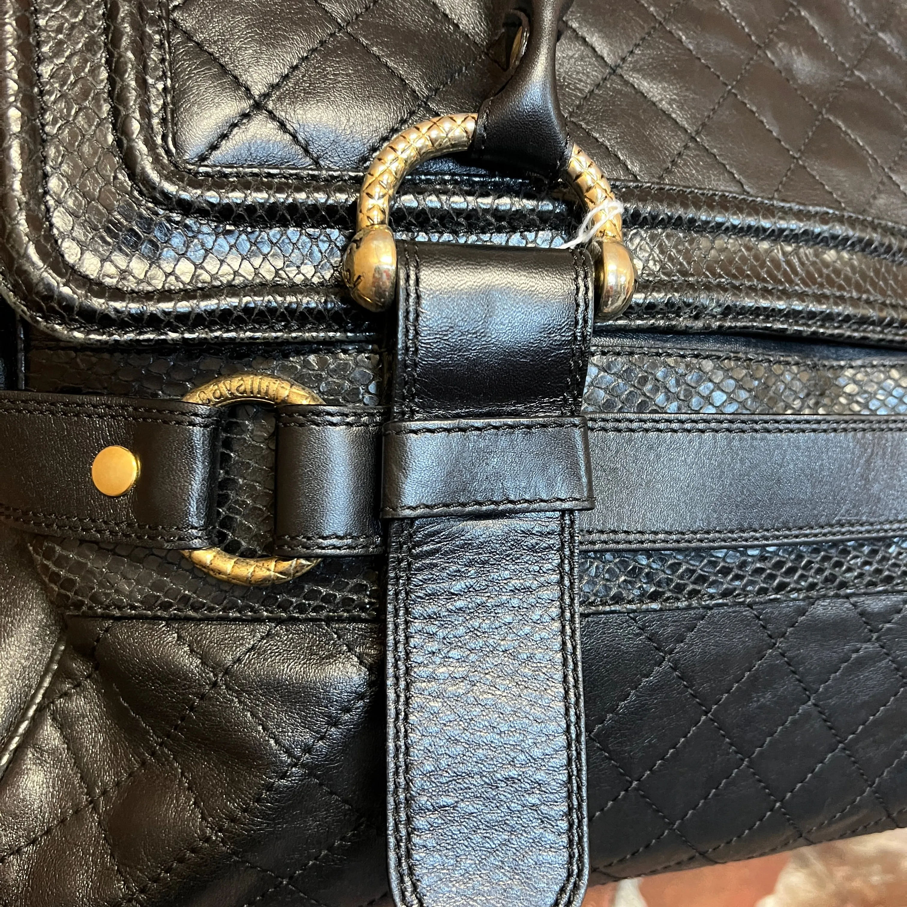 ROBERTO CAVALLI leather handbag