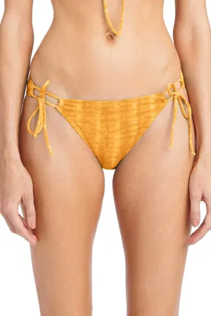 Robin Piccone Sahara Side Tie Bottoms Buttercup SM (US 4-6)