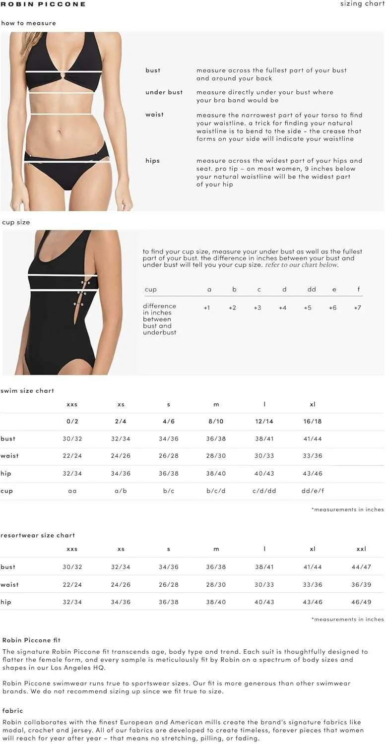 Robin Piccone Women's Ava Tie Front Bikini Top