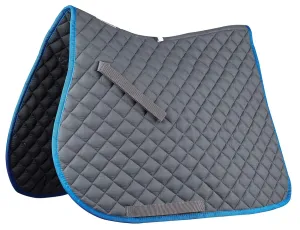 Roma Economy All Purpose Saddle Pad, Charcoal/Blue, Full