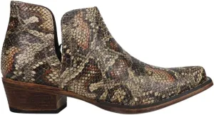 ROPER Womens Ava Snip Toe Casual Boots Ankle Low Heel 1-2" - Brown - Size 8 B
