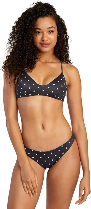 RVCA Women's Standard Cross Back Swimsuit Bikini Top