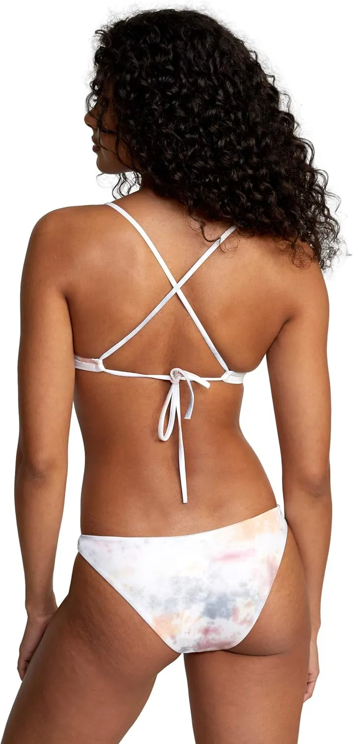 RVCA Women's Standard Cross Back Swimsuit Bikini Top