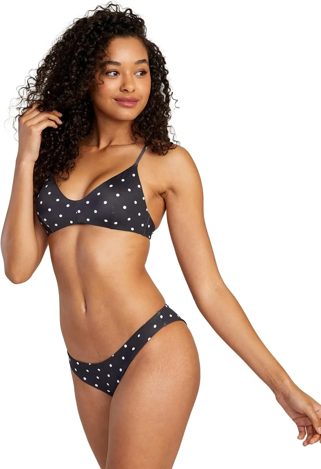 RVCA Women's Standard Cross Back Swimsuit Bikini Top