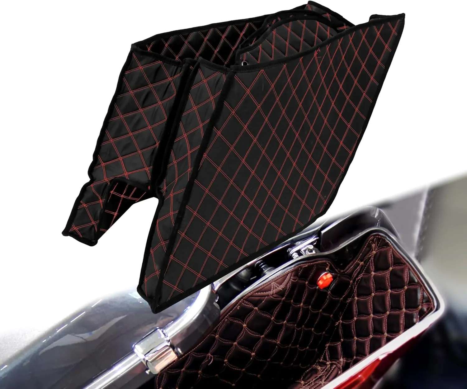Saddlebag Liners Carpet Insert for 5 inch Stretched Hard Saddlebags Fit for Harley Touring Road King Road Glide Street Glide Electra Glide