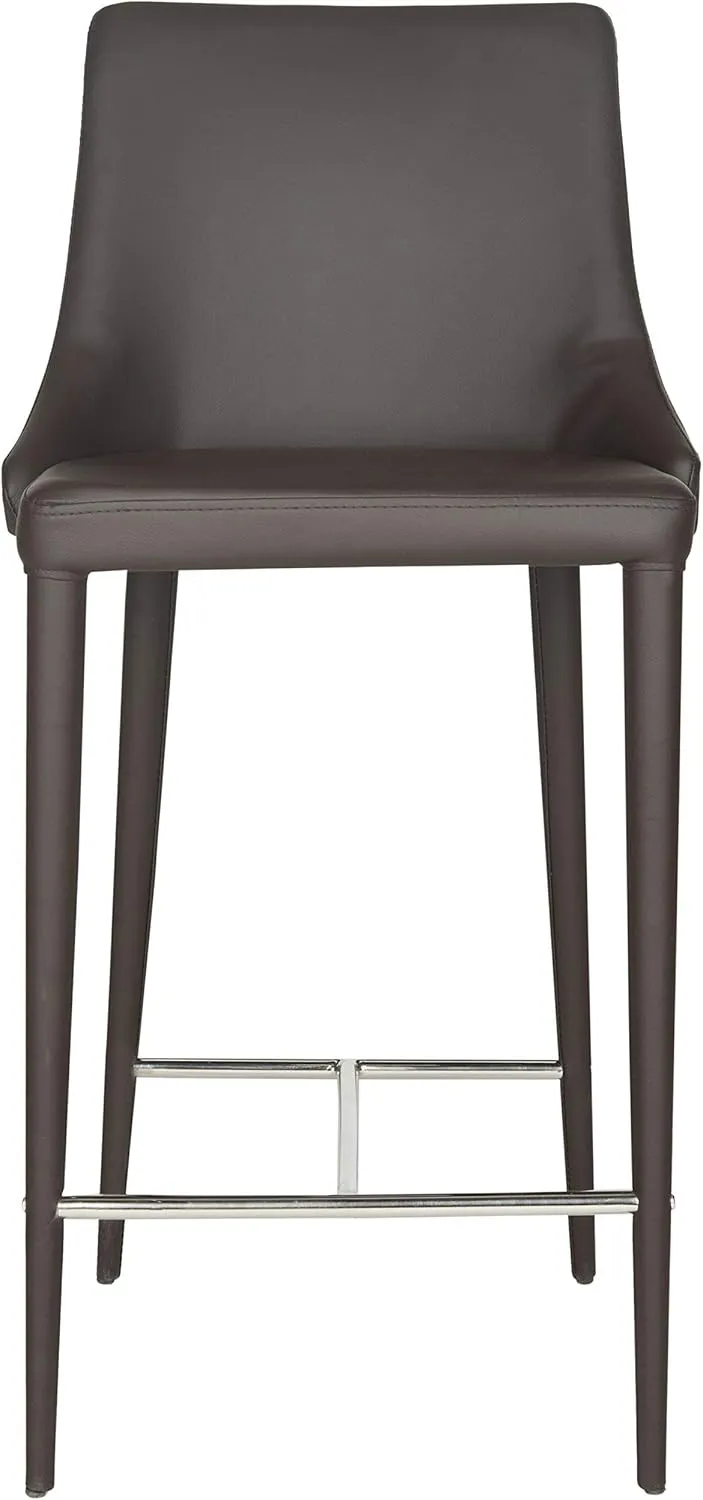 Safavieh Home Collection Summerset Mid-Century Modern White Counter Stool
