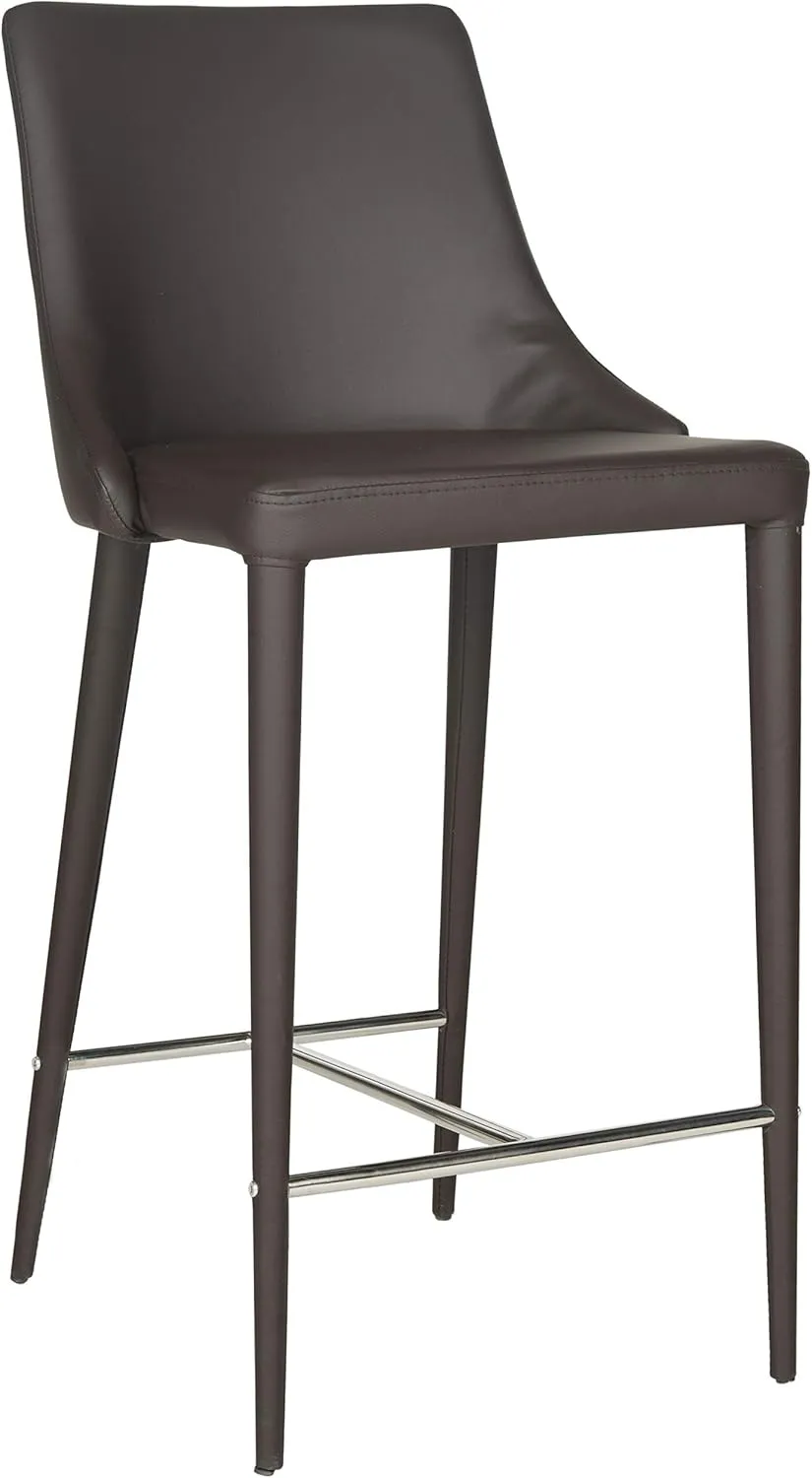 Safavieh Home Collection Summerset Mid-Century Modern White Counter Stool