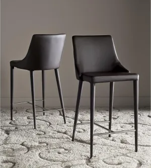 Safavieh Home Collection Summerset Mid-Century Modern White Counter Stool