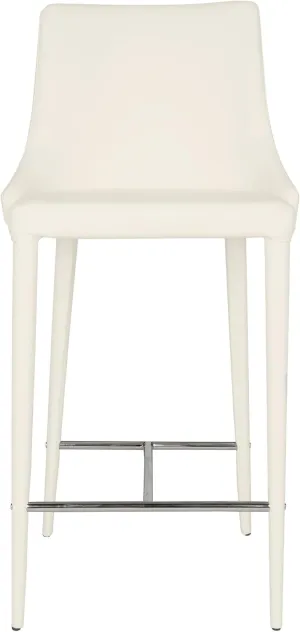 Safavieh Home Collection Summerset Mid-Century Modern White Counter Stool
