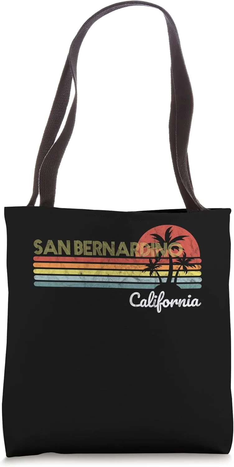 San Bernardino, CA California visitor native tourist 70s 80s Tote Bag