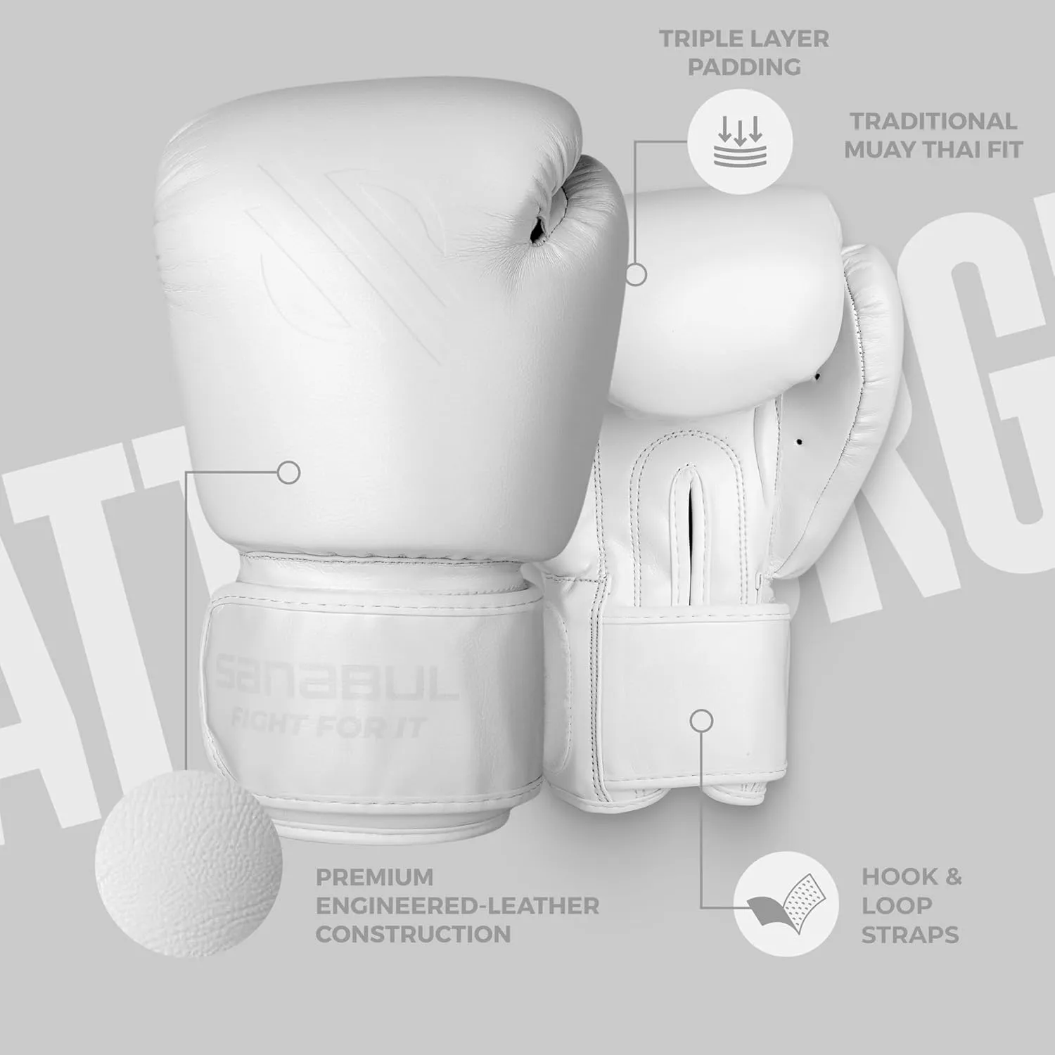 Sanabul Battle Forged Boxing Gloves for Men & Women, Kickboxing MMA, Muay Thai Gloves and Heavy Bag Training Punching & Sparring