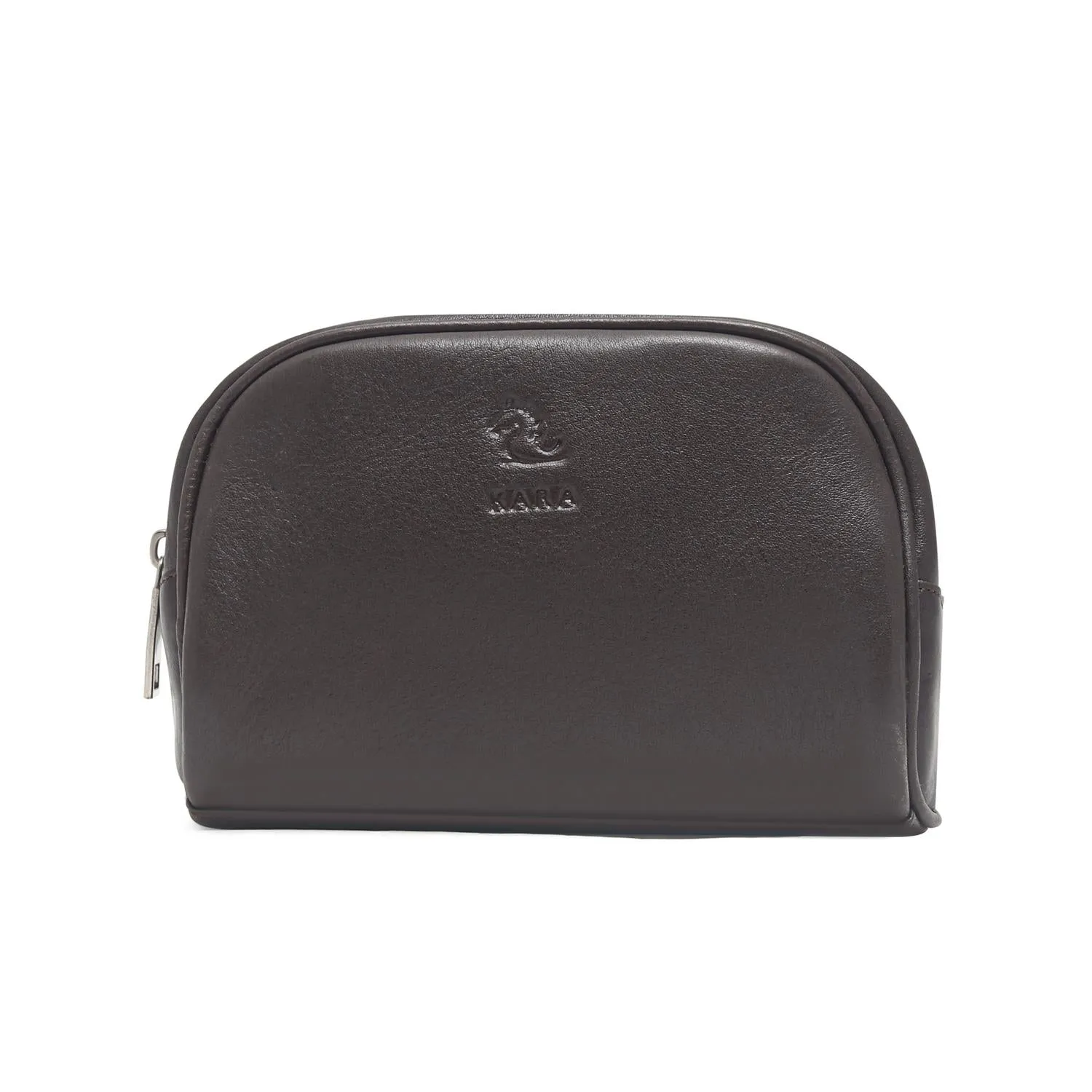 Sasha Classic Durable Leather Toiletry Bag