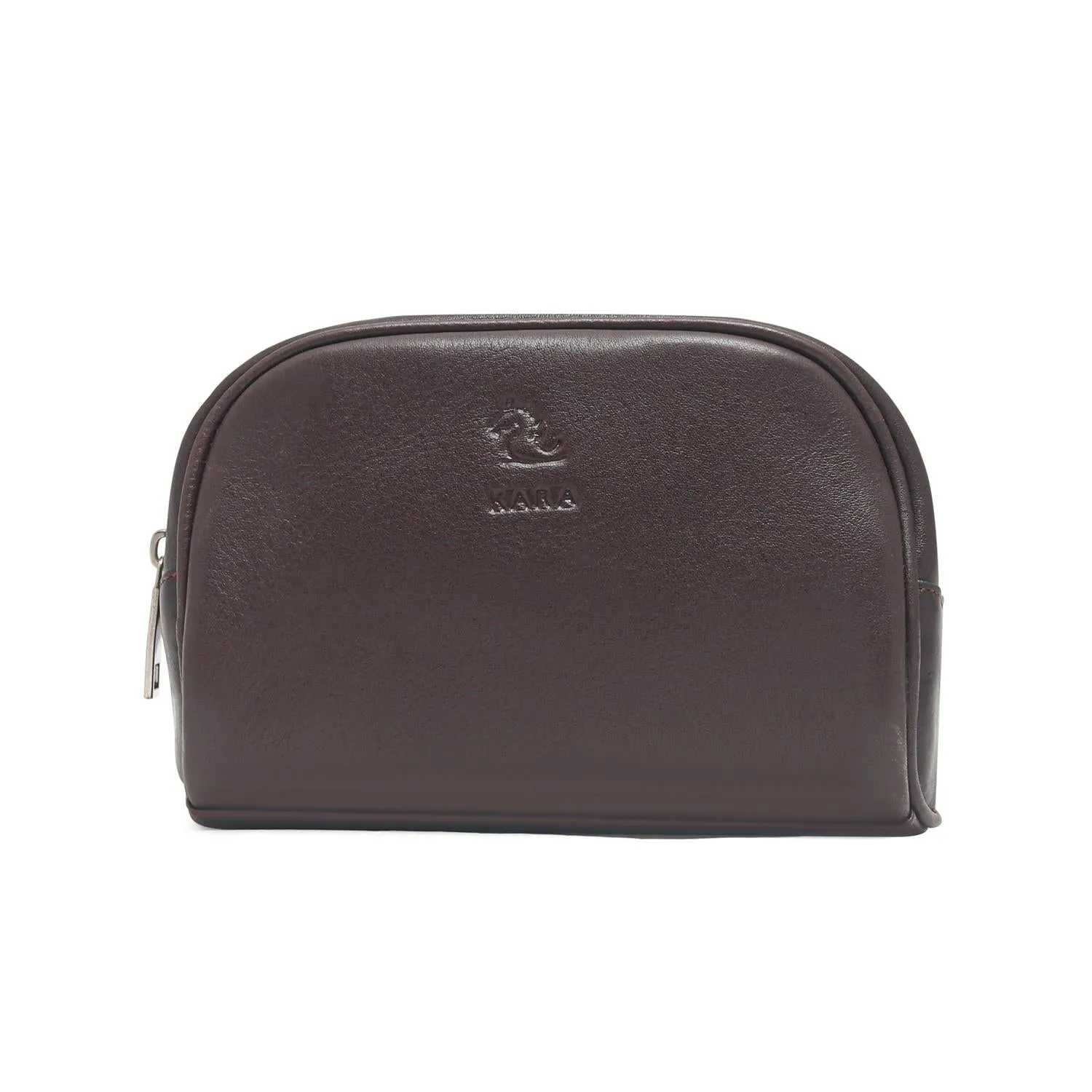Sasha Classic Durable Leather Toiletry Bag