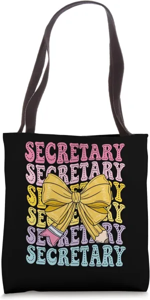 School Secretary Office secretarial Administrative Assistant Tote Bag