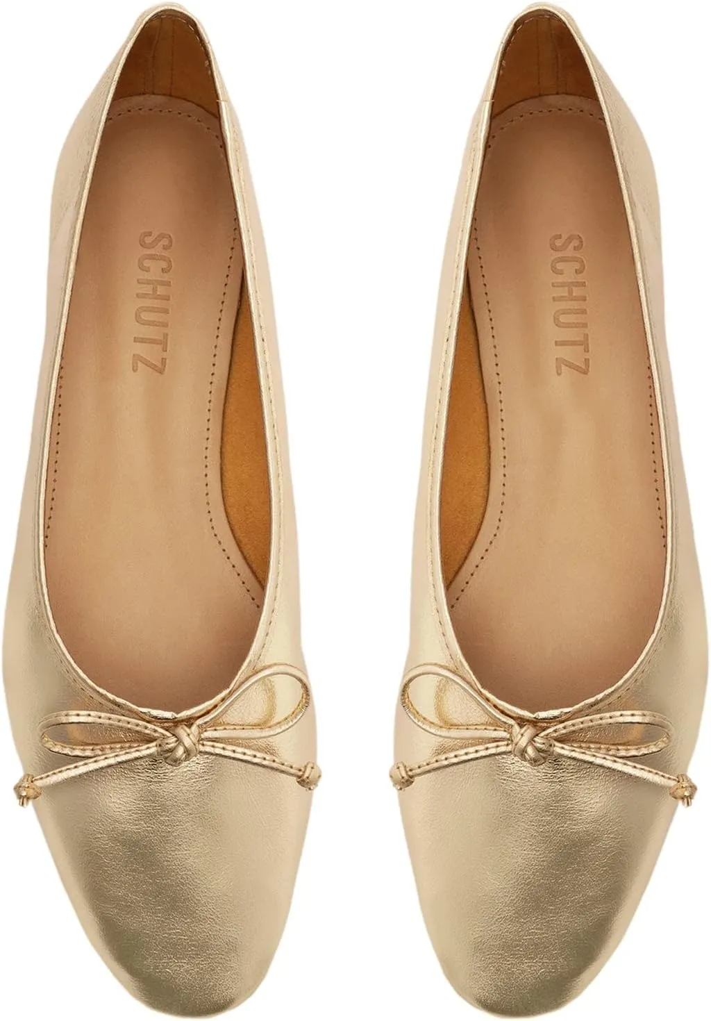 SCHUTZ Women's Ballerina Arissa Bow Leather Flat