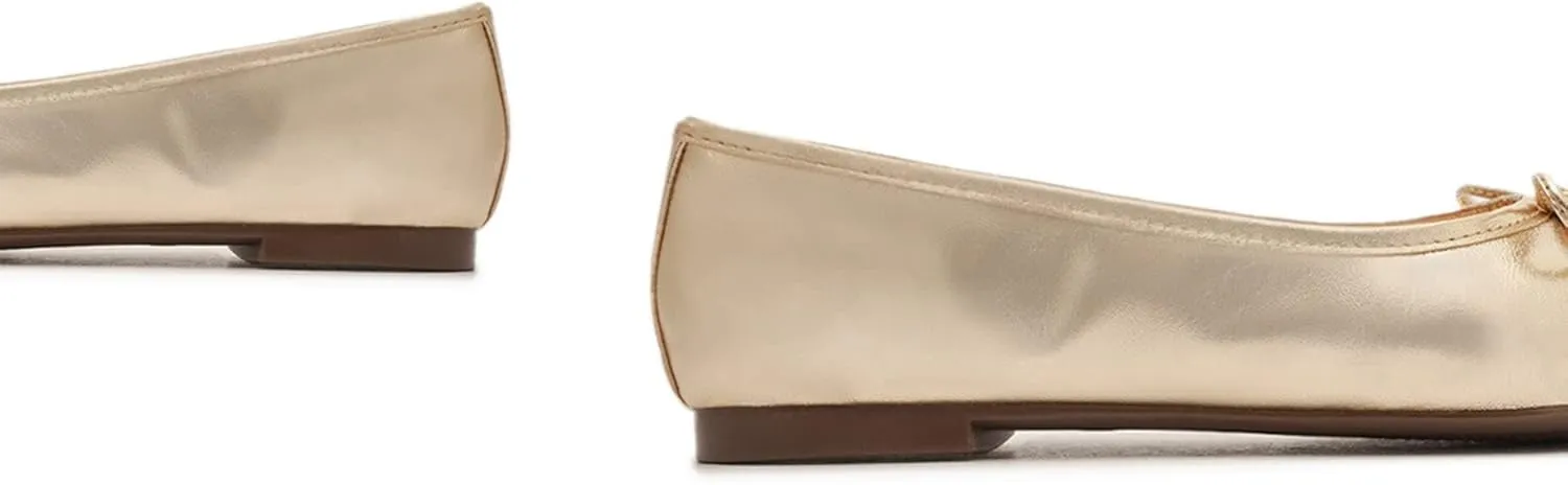 SCHUTZ Women's Ballerina Arissa Bow Leather Flat