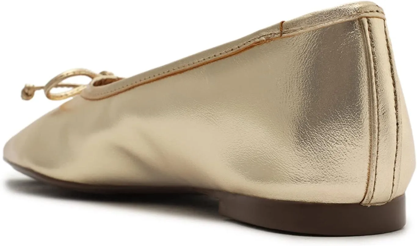 SCHUTZ Women's Ballerina Arissa Bow Leather Flat
