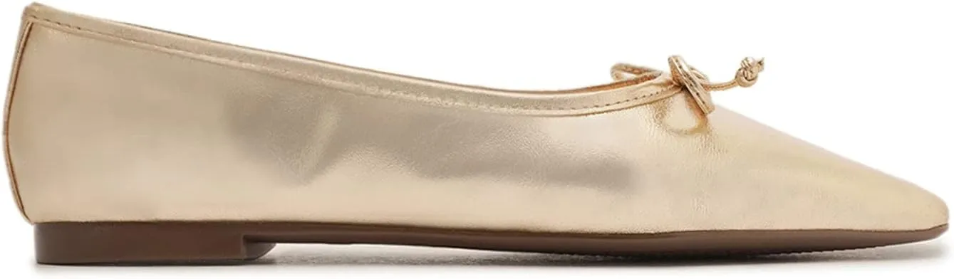 SCHUTZ Women's Ballerina Arissa Bow Leather Flat