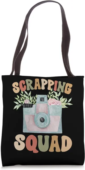 Scrapping Squad Groovy Scrapbooking Scrapbooker Scrapbook Tote Bag