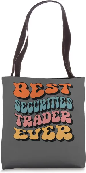 Securities Trader, Retro Groovy Securities Trader Squad Tote Bag