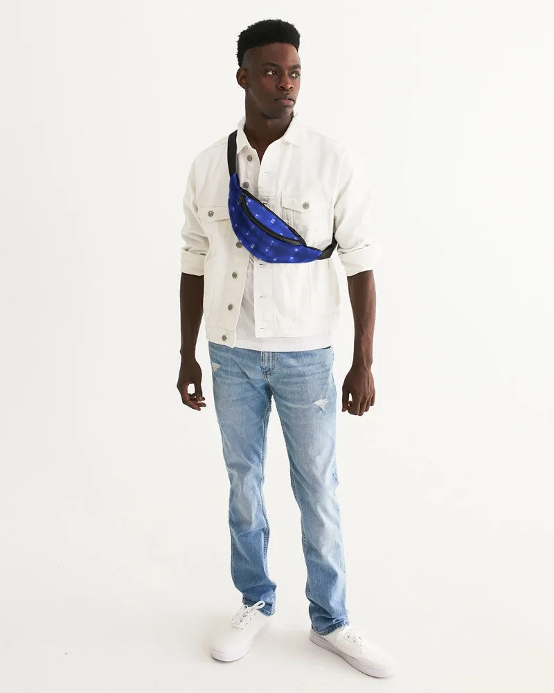Shibori Indigo Spotted Crossbody Sling Bag