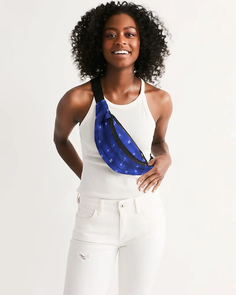 Shibori Indigo Spotted Crossbody Sling Bag