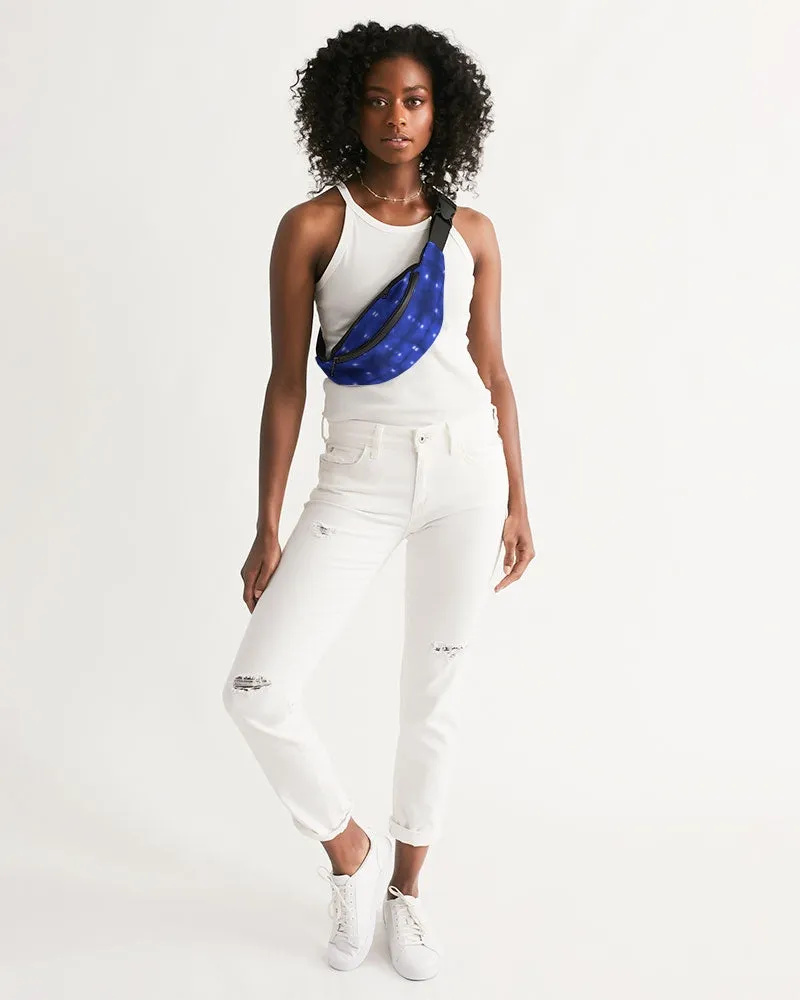 Shibori Indigo Spotted Crossbody Sling Bag