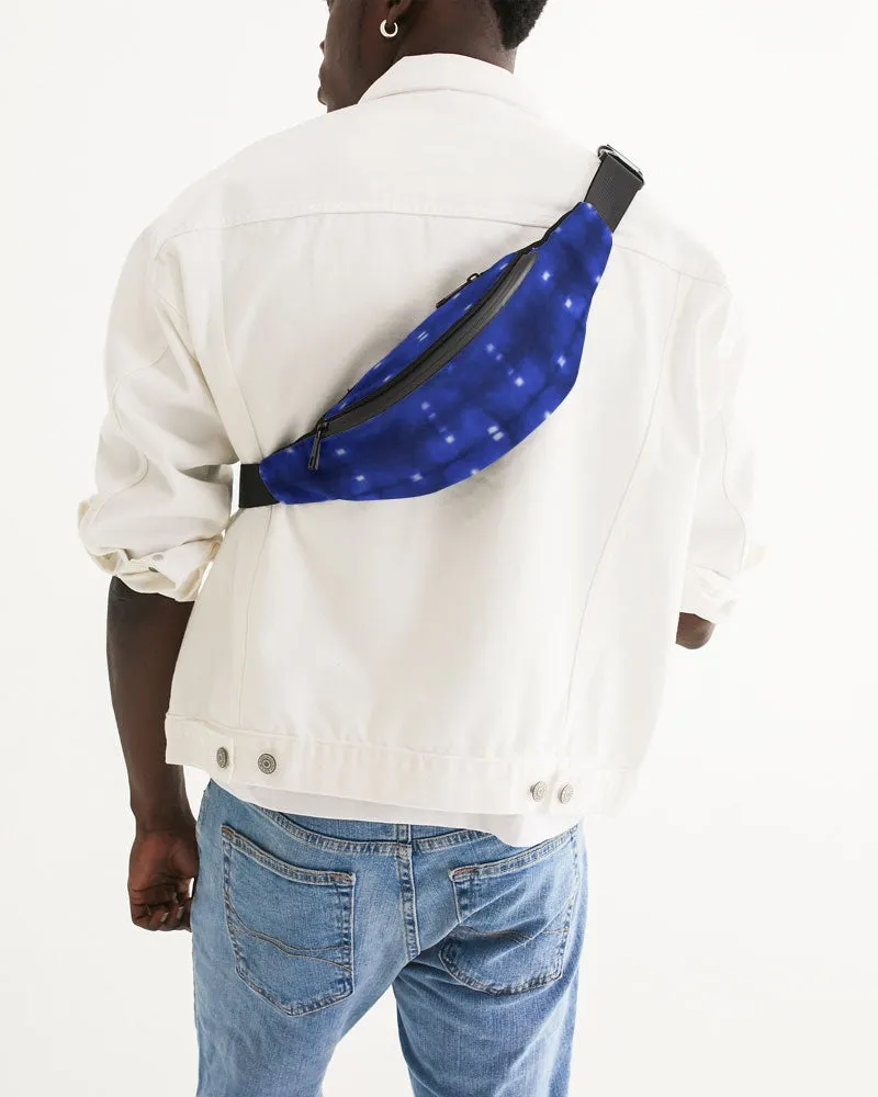Shibori Indigo Spotted Crossbody Sling Bag