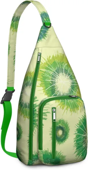 Shoulder Sling Crossbody Casual Chest Bag For Travel Sports Running,Backpack for Men & Women Lightweight Sports BagCrossbody Concealed Carry,Tie dye Shoulder Bag Waterproof Chest Bag