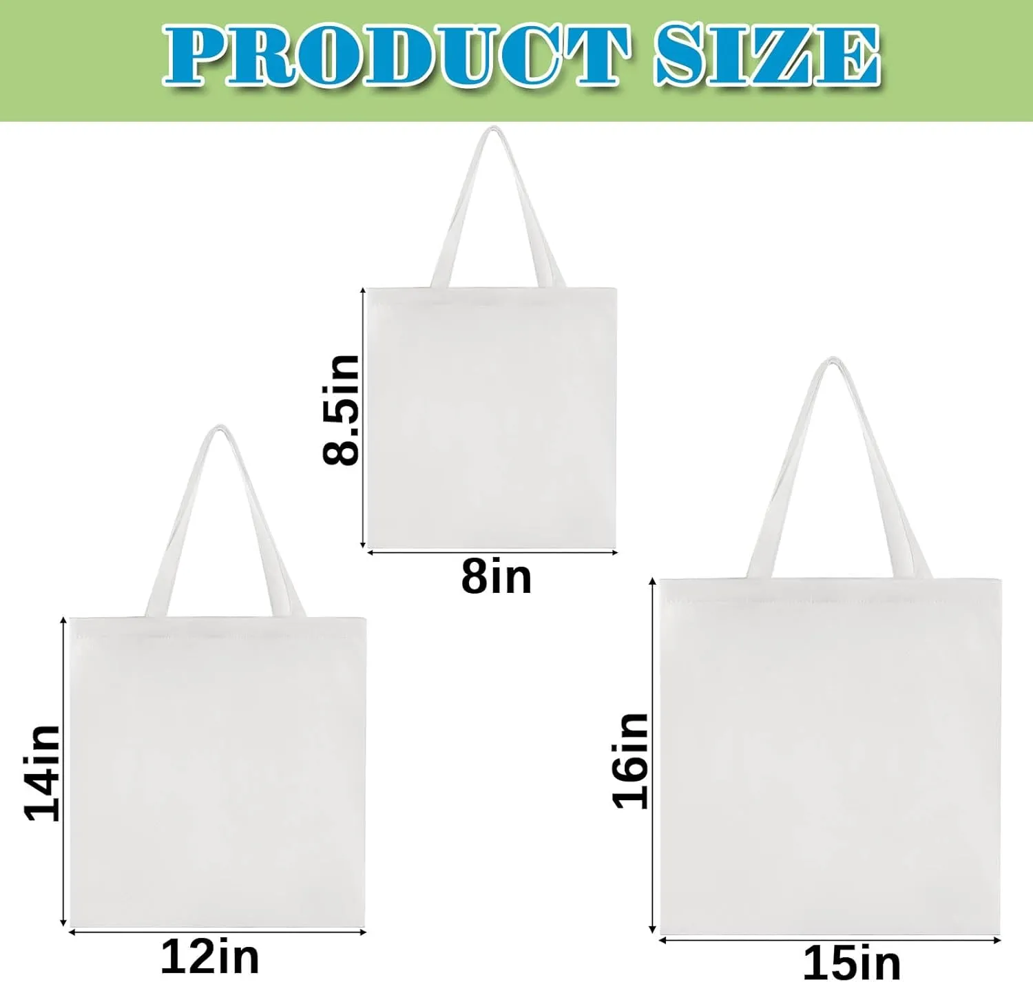 Silkfly 20 Pcs Cotton Tote Bags Bulk for Tie Dying Bohemia Tie Dye Blank Grocery Shopping Cloth Bag Multi Purpose Bags(8 x 8.5 Inch)