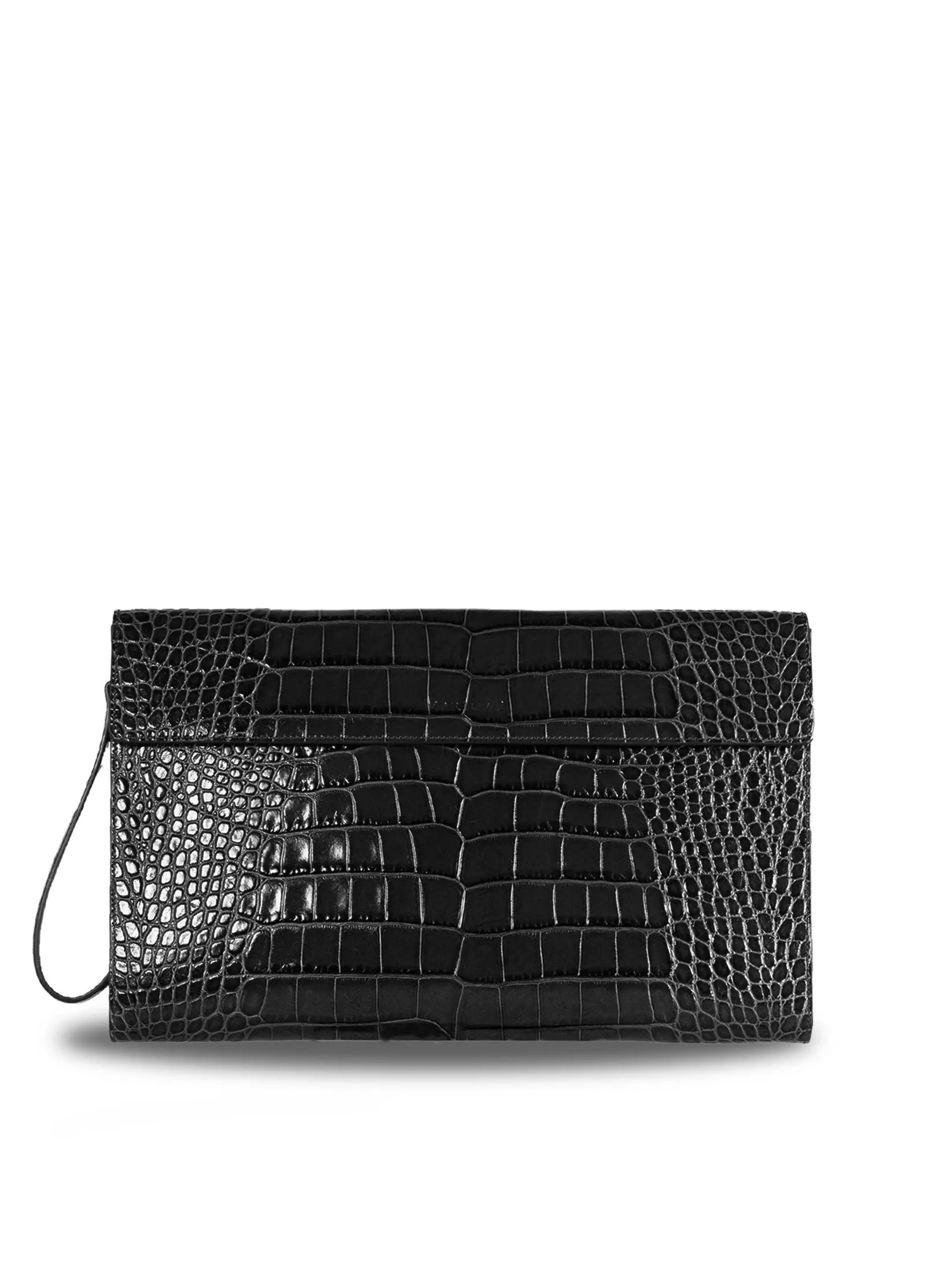 Single Handle Leather Clutch Bag
